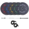 170kg Olympic Bumper Plate Package