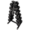7-20kg Rubber Hex Dumbbell Set